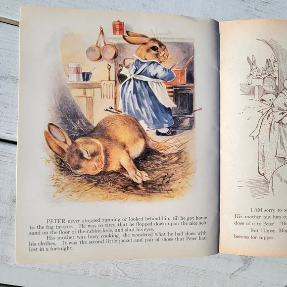 The Tale of Peter Rabbit Book ~ Reproduction of Vintage Book ~ Colorful & Cute! - Picture 8 of 16